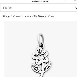 James Avery Silver You and Me Blossom Charm